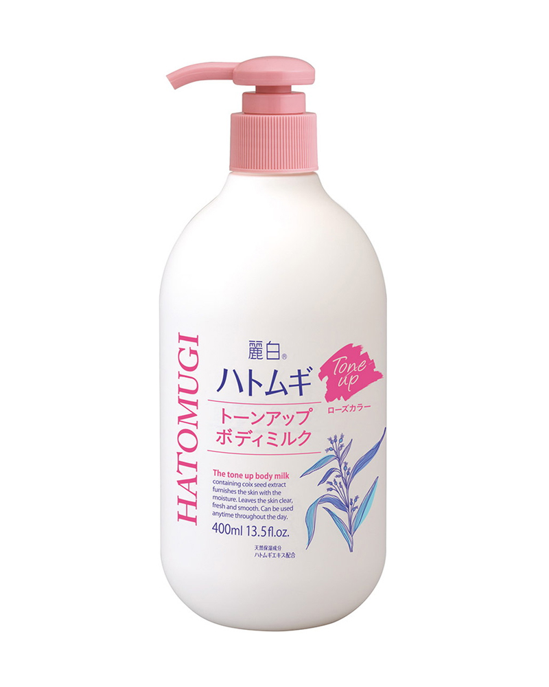 [Made in Japan] SỮA DƯỠNG THỂ NÂNG TONE VÀ LÀM SÁNG DA HATOMUGI TONE UP BODY MILK( Chai 400ml)