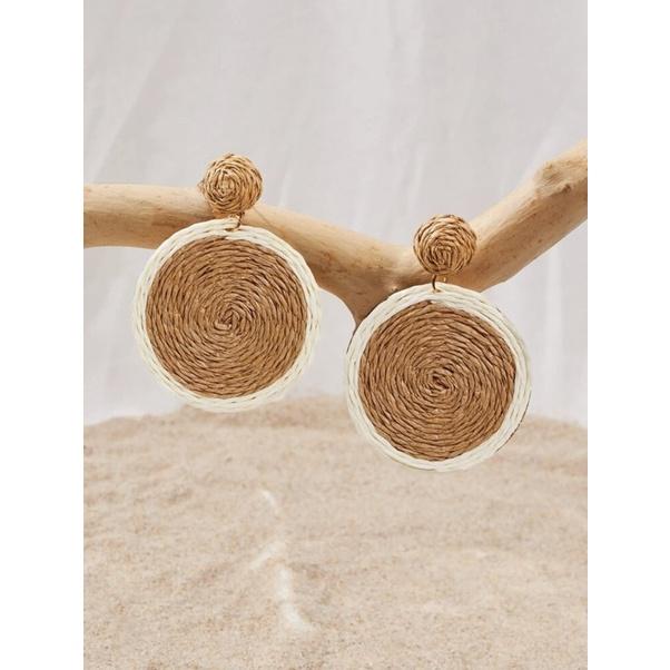 Bông tai tròn thả mây Tiệm nhà Sakj