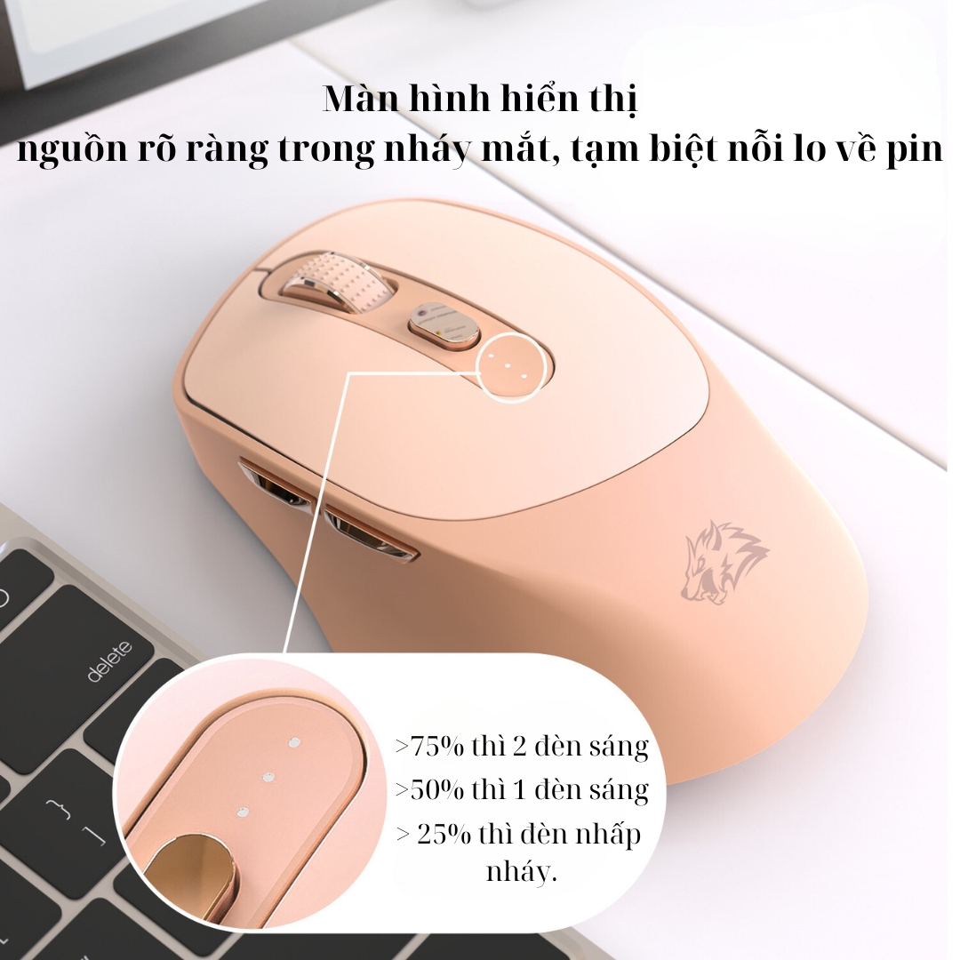 Chuột Máy Tính Không Dây Bluetooth Mẫu Mới SEASY X7, Chống Ồn, Độ Nhạy Cao, Dùng Cho Máy Tính, Laptop, PC- Hàng Chính Hãng