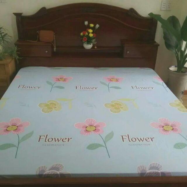 Ga cotton chống thấm flower