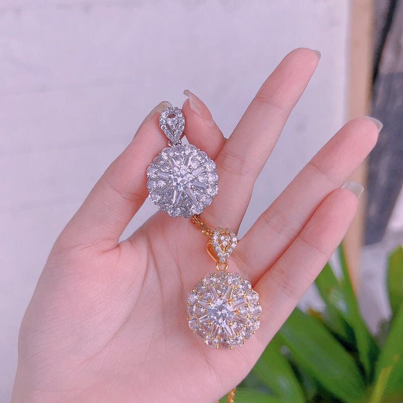 Mặt dây chuyền siêu bền màu đính đá siêu sáng Kami