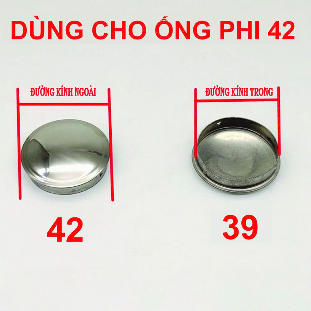 Tay Vin Kibath Phi 42 Inox 304 Dày 1.2ly Lắp Cầu Thang Lan Can An Toàn Cho Người Già KB-925