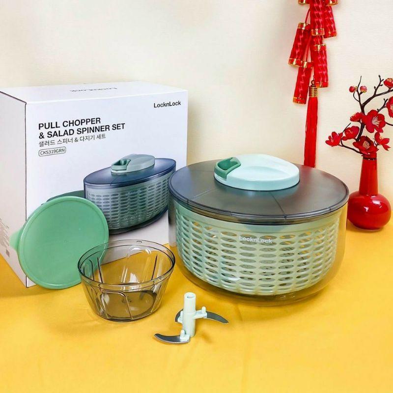 Bộ Rổ Quay Rau Kèm Dụng Cụ Băm Rau Củ Cao Cấp CKS319GRN