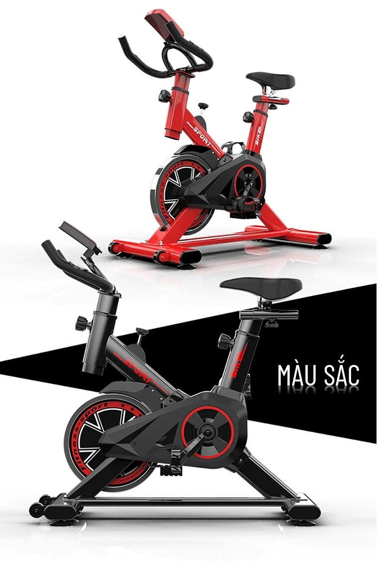 Xe đạp tập gym, xe đạp tập tại nhà loại 1 , xe đạp thể thao dụng cụ tập gym tại nhà, bàn đạp kiểu lồng chân, yên xe và tay nắm có thể chỉnh độ cao, gọn gàng, không diện tích