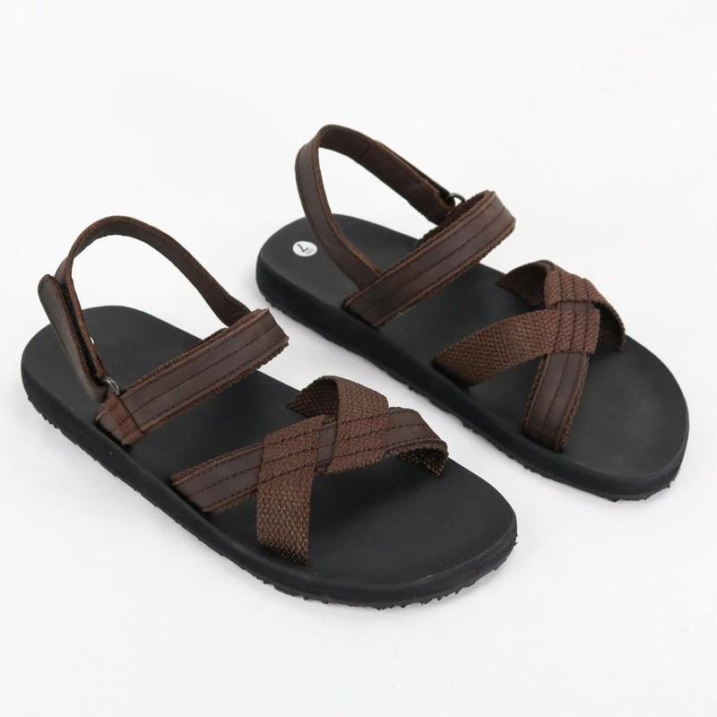 Giày sandal nữ Giavy quai da phối dù SN033