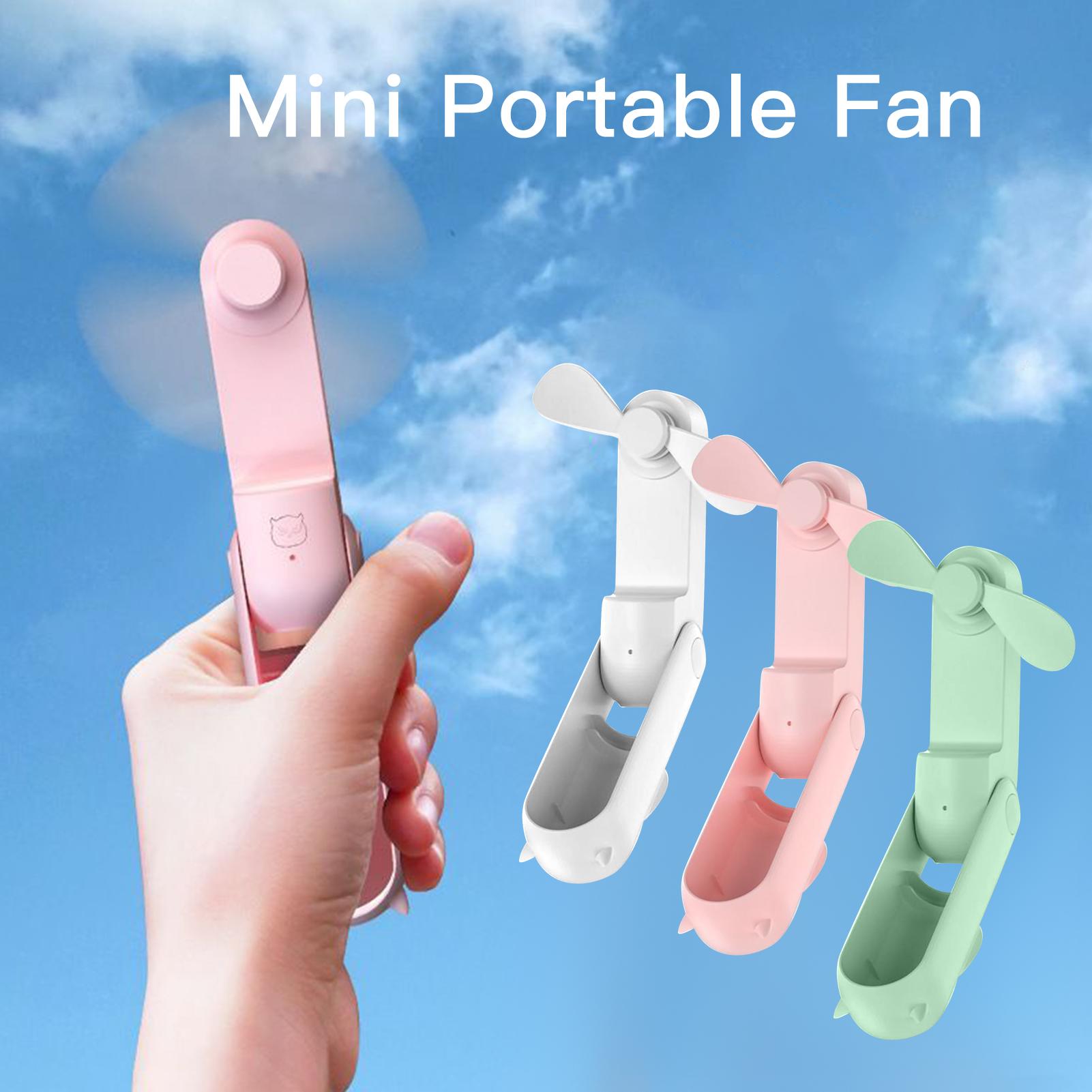 Quạt bỏ túi USB mini di động 2 in 1 với chức năng dự phòng điện