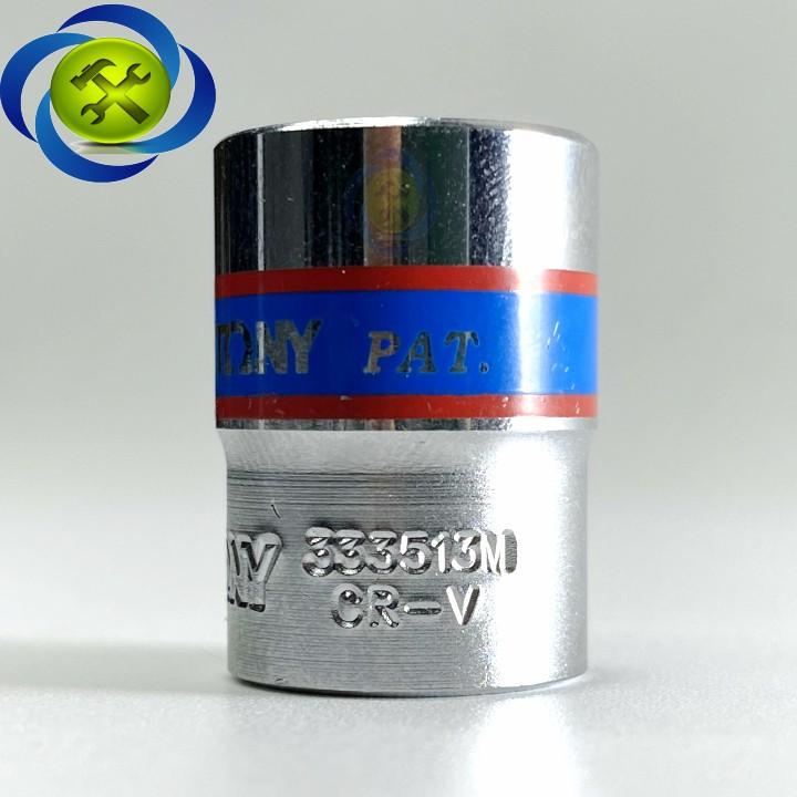 Tuýp 3/8 inch 13mm 6 cạnh màu trắng loại ngắn Kingtony 333513M