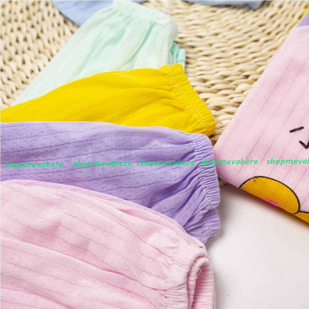 Bộ dài tay cotton tre nhiều màu cho bé trai, bé gái sơ sinh 3-13kg, cài cúc vai hàng đẹp -