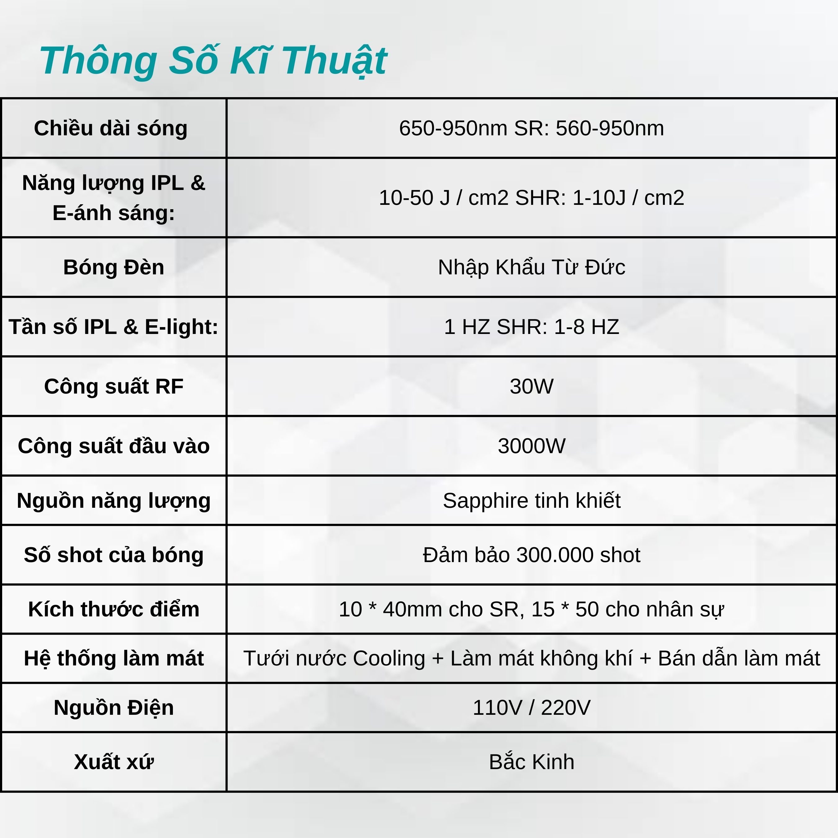 Máy triệt lông SHR 950A Cao cấp