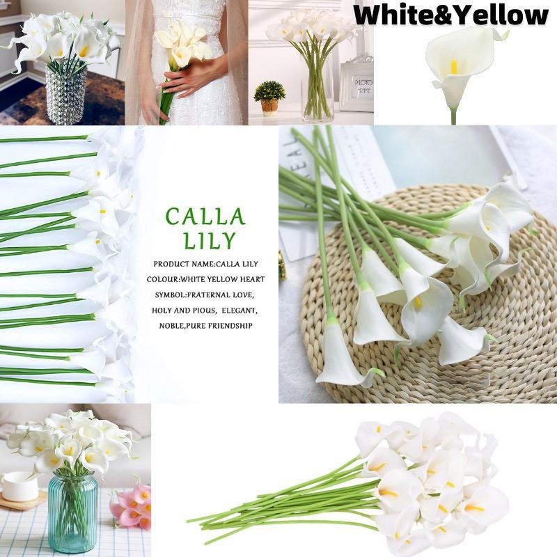 1 Cành Hoa Lily Giả Trang Trí Nhà, Văn Phòng, Tiệc Cưới