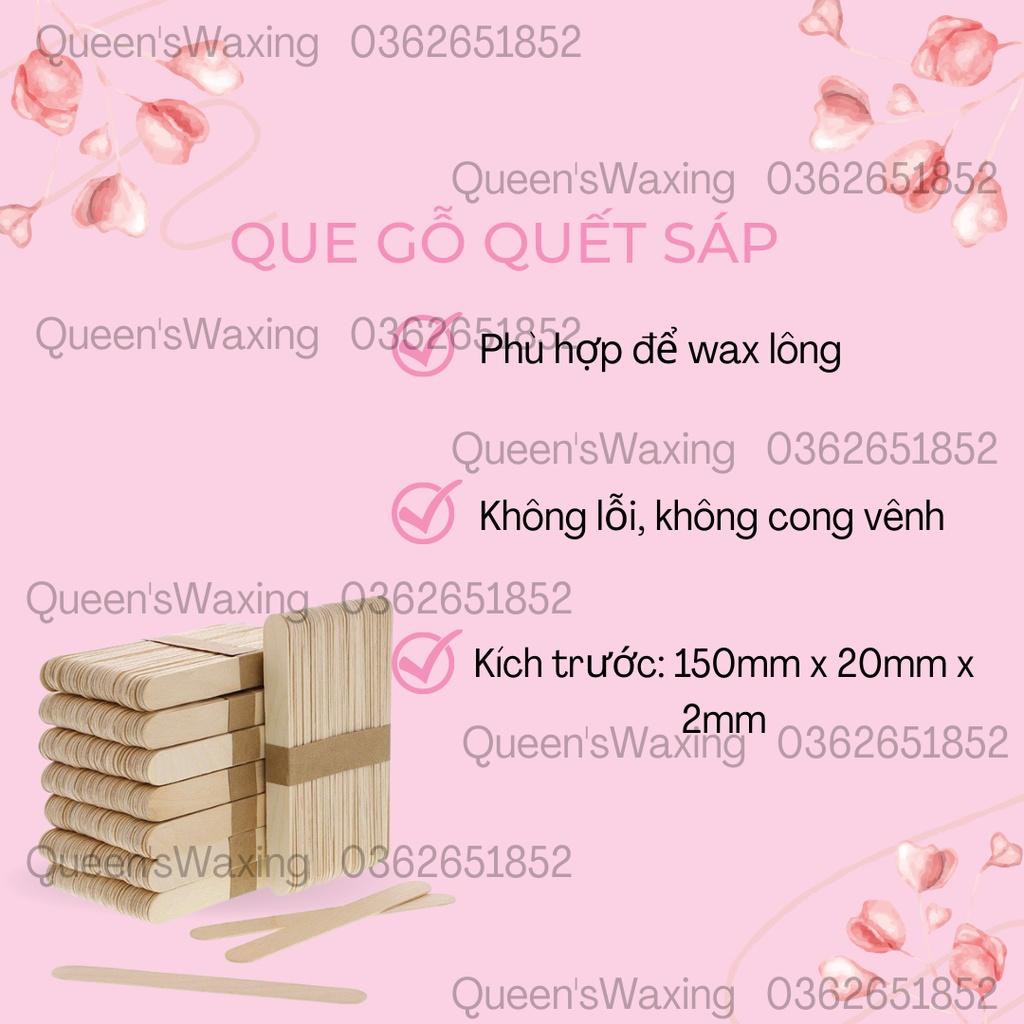 Que gỗ quét sáp wax lông loại to dày, mịn