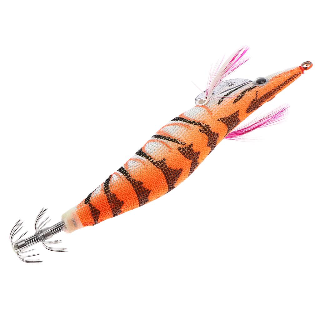 Silicone Simulation Noctilucent Soft Prawn Shrimp Fishing Lure Hook Bait