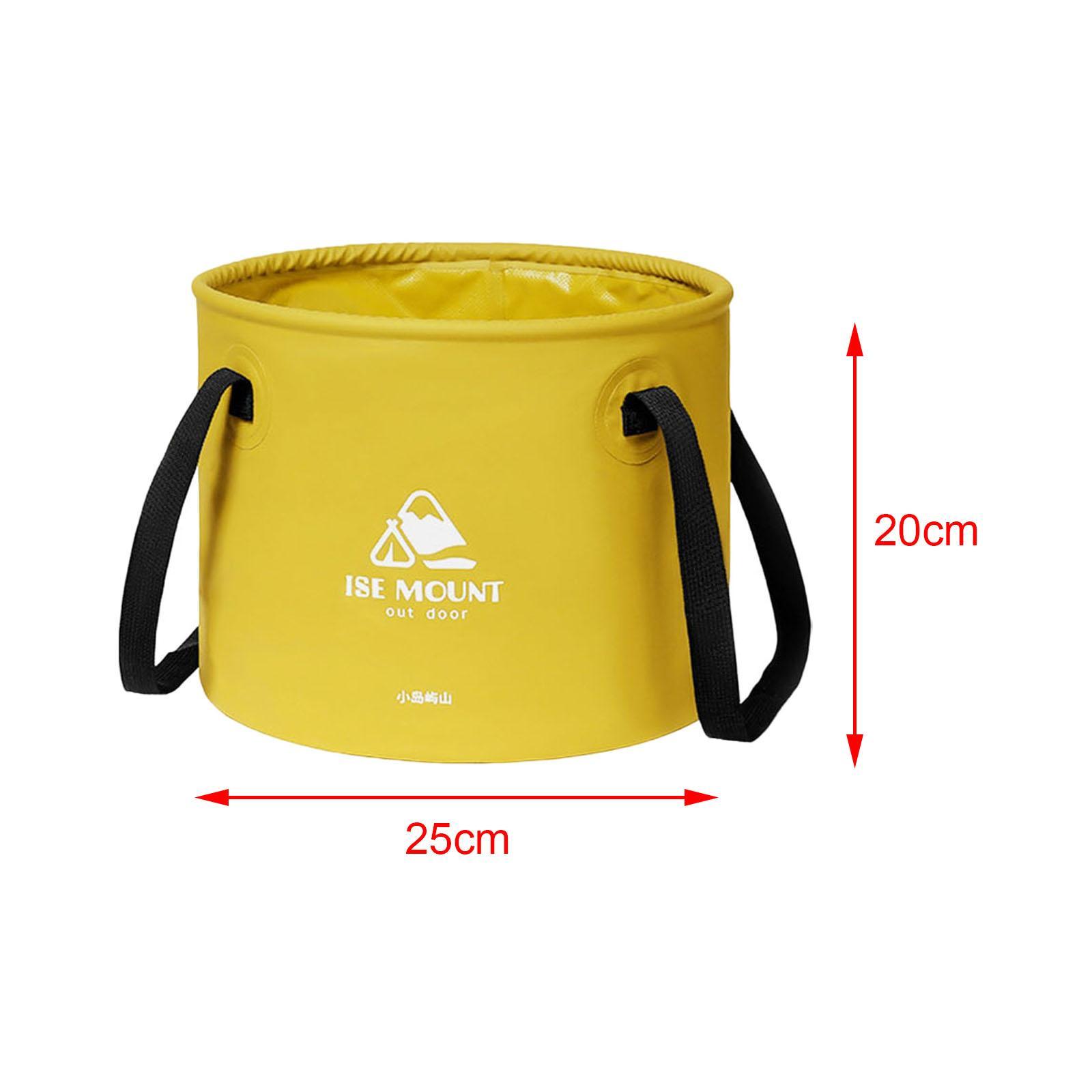 Round Collapsible Bucket 10L Water Container Durable Multifunction for Car Washing