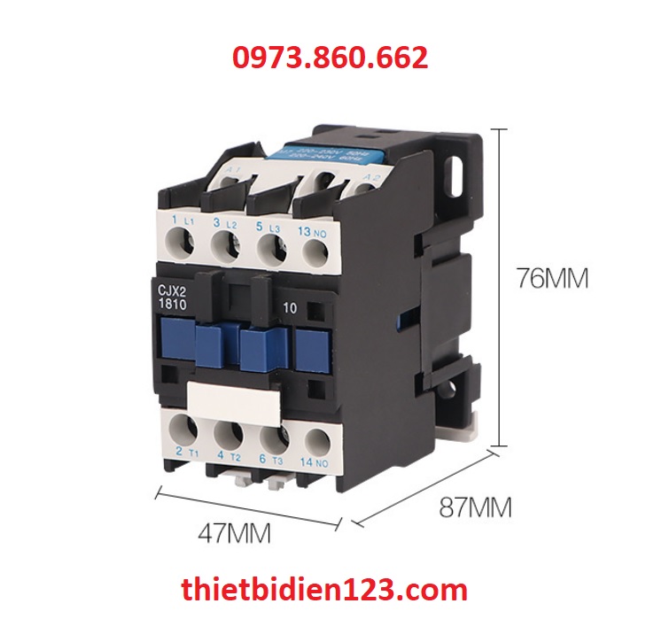 Contactor CJX-2 3P 12A, 18A, 25A, 32A,cuộn hút 220VAC - Khởi động từ giá tốt, chất lượng ổn