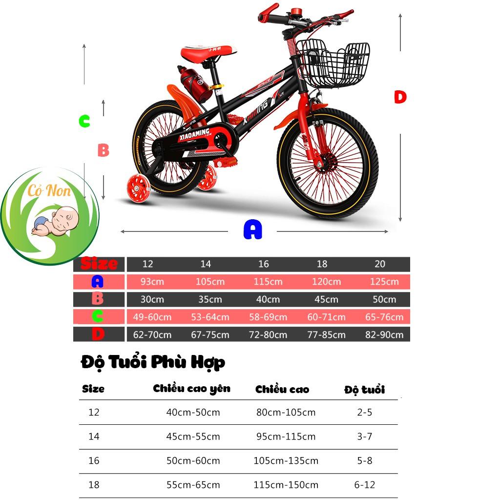 Xe đạp trẻ em, xe đạp bé trai 3 - 12 tuổi