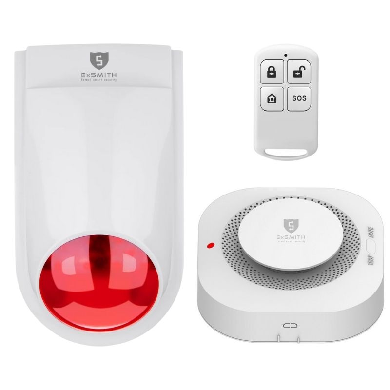 Bộ Chuông Báo Cháy Không Dây Exsmith ESKIT02
