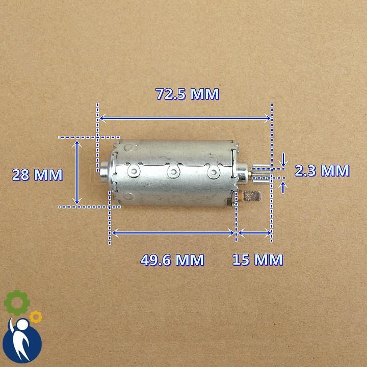 Motor 12V 7340rpm Có Sẵn Bánh Răng