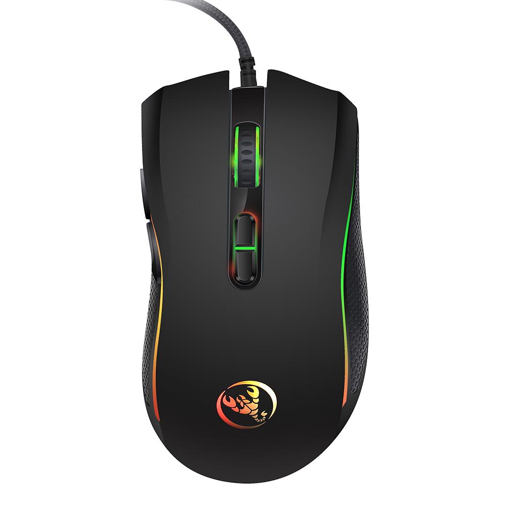 Chuột chơi game HXSJ A869 công thái học có dây RGB V100