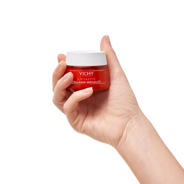 Kem Dưỡng VICHY Collagen Liftactiv Collagen Specialist Ngăn Lão Hóa, Sáng Da  + Tặng Móc Khóa