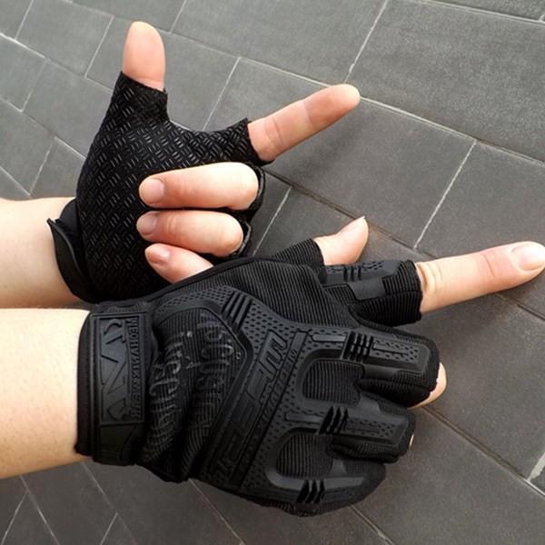 Găng tay nam ,bao tay nam cụt ngón lái xe du lịch phượt Mechanix Mpact