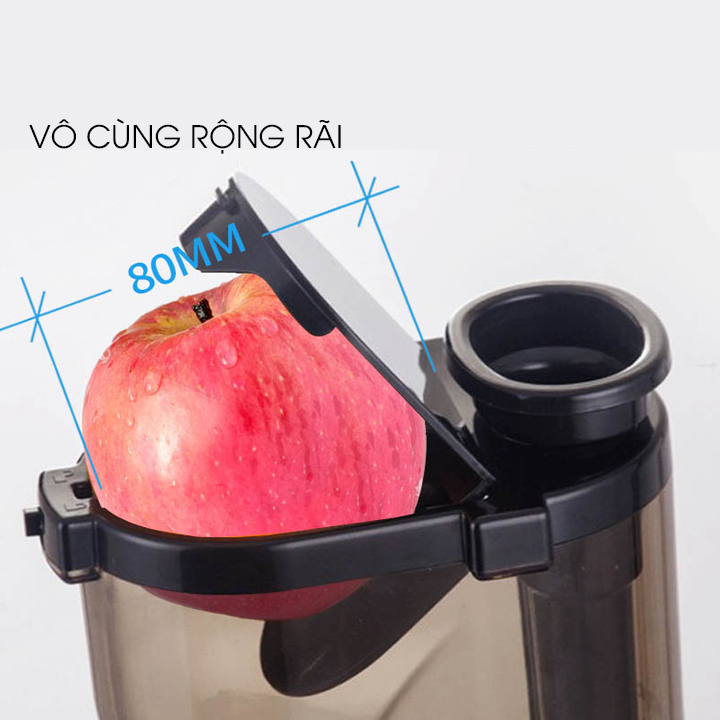 Máy ép trái cây phễu to công suất 198W ép hoa quả tốc độ chậm vắt hiệu quả đảm bảo hàm lượng dinh dưỡng cao Máy ép chậm lọc 2 lần triệt để ( Giao mầu ngẫu nhiên ) - Hàng chính hãng