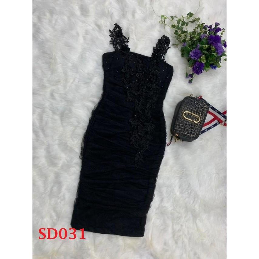 ĐẦM ÔM BODY THIẾT KẾ ĐÍNH REN 3D SIÊU XINH