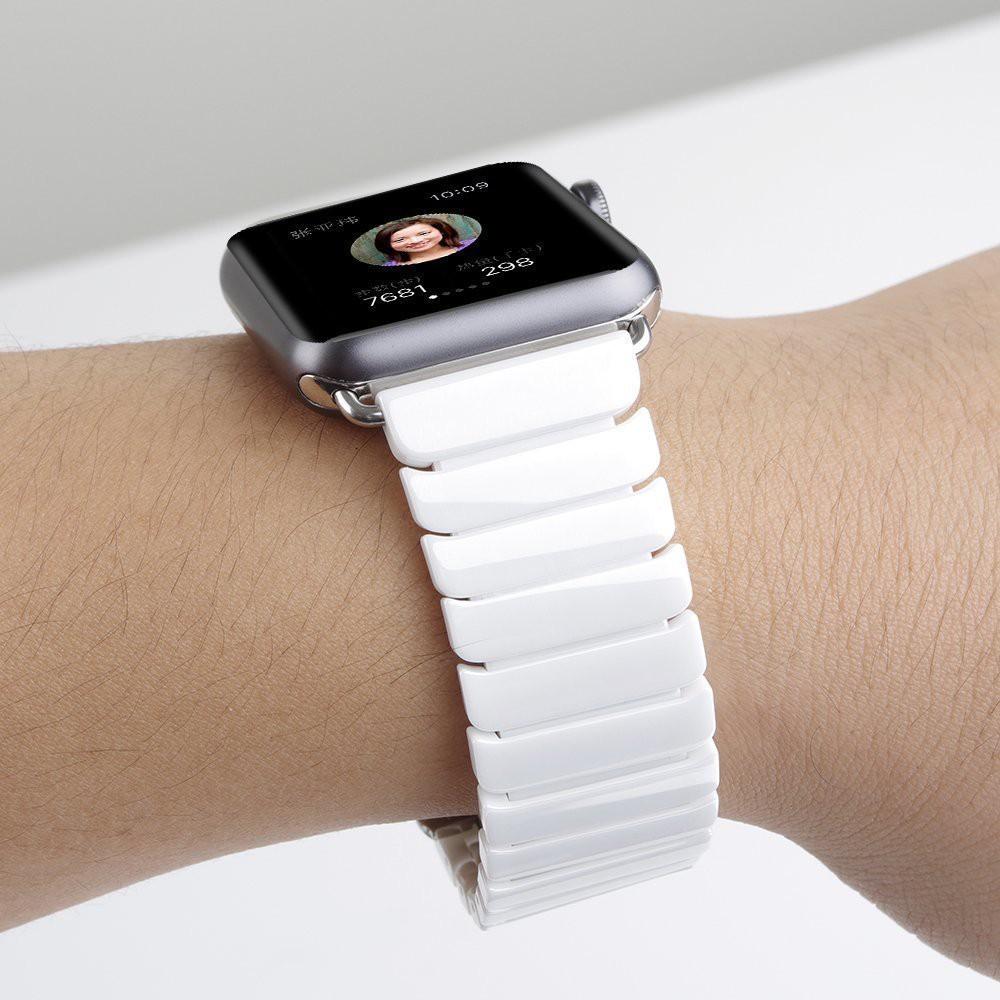 Dây đeo thay thế chất liệu gốm sứ dạng bi tròn cho Apple Watch 1/2/3/4 5 6 SE 7