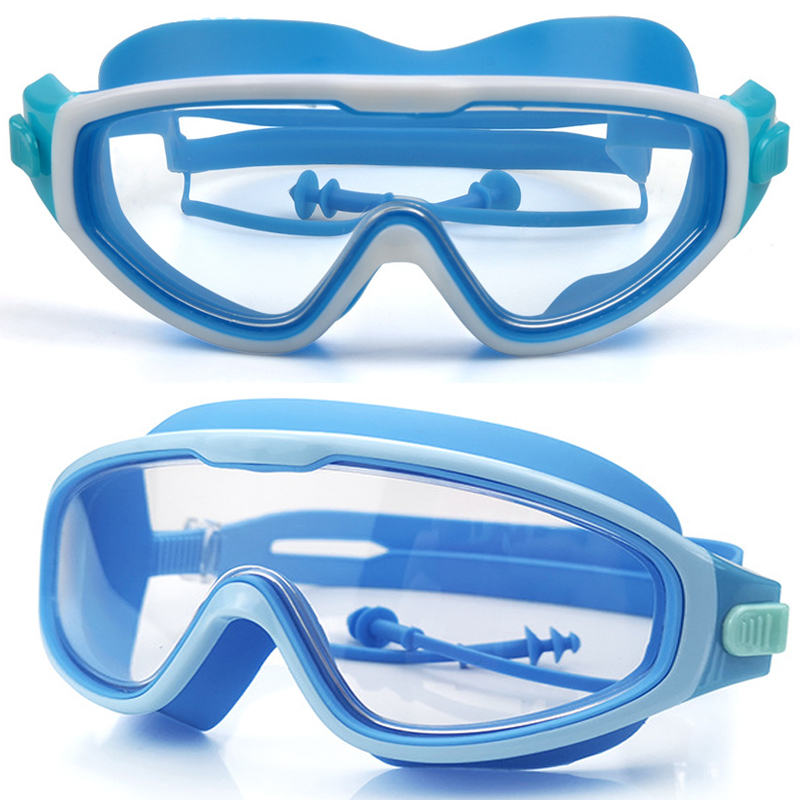 Kính bơi trẻ em Coosa 958 thiết kế Panorama, không gọng, chống sương, chống tia UV - VivaSports