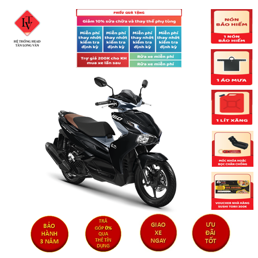 Air Blade 160  phiên bản Tiêu Chuẩn - Đen Xám
