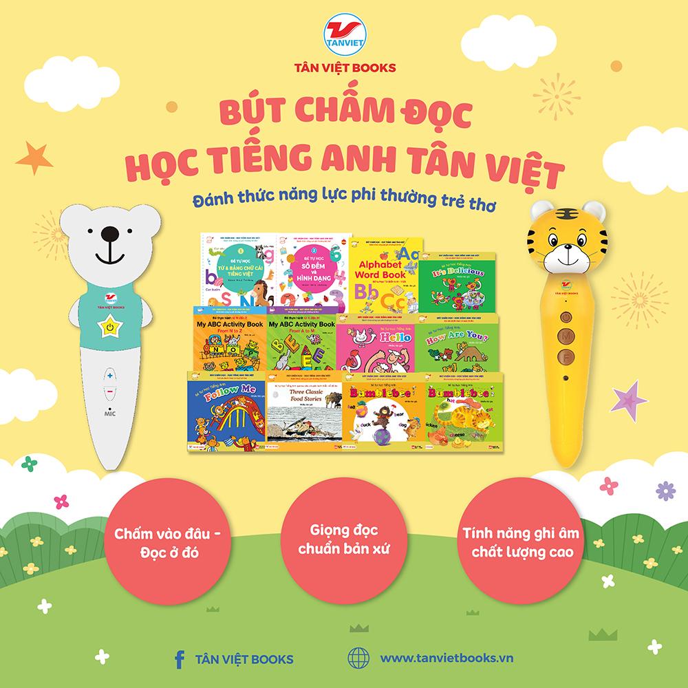 [Nhập 241120KB12 giảm 20K] Bộ sách: Bút chấm đọc - Học tiếng Anh Tân Việt - Bản Quyền