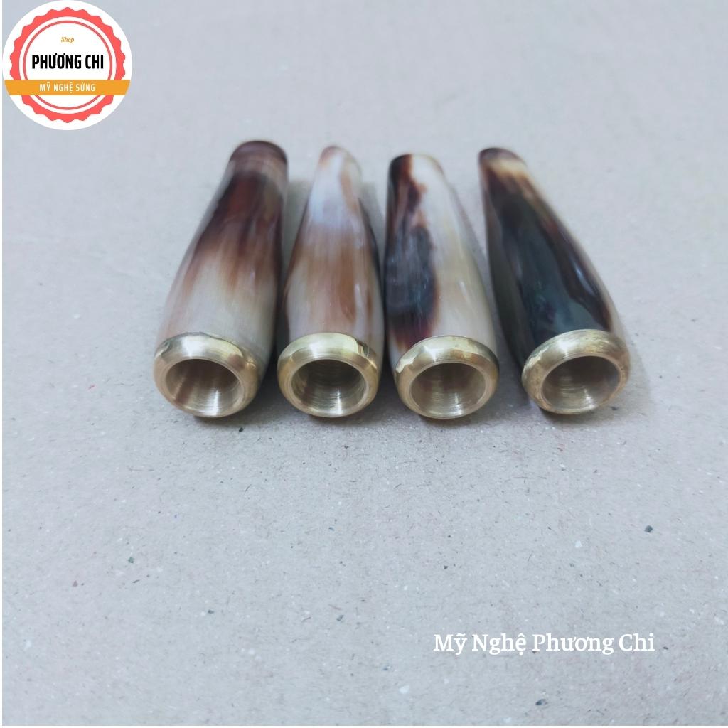 Tẩu Bắt Tóp Xì_Gà mini Ring 22-27 chất liệu sừng đầu đồng - quà tặng ý nghĩa cho nam giới