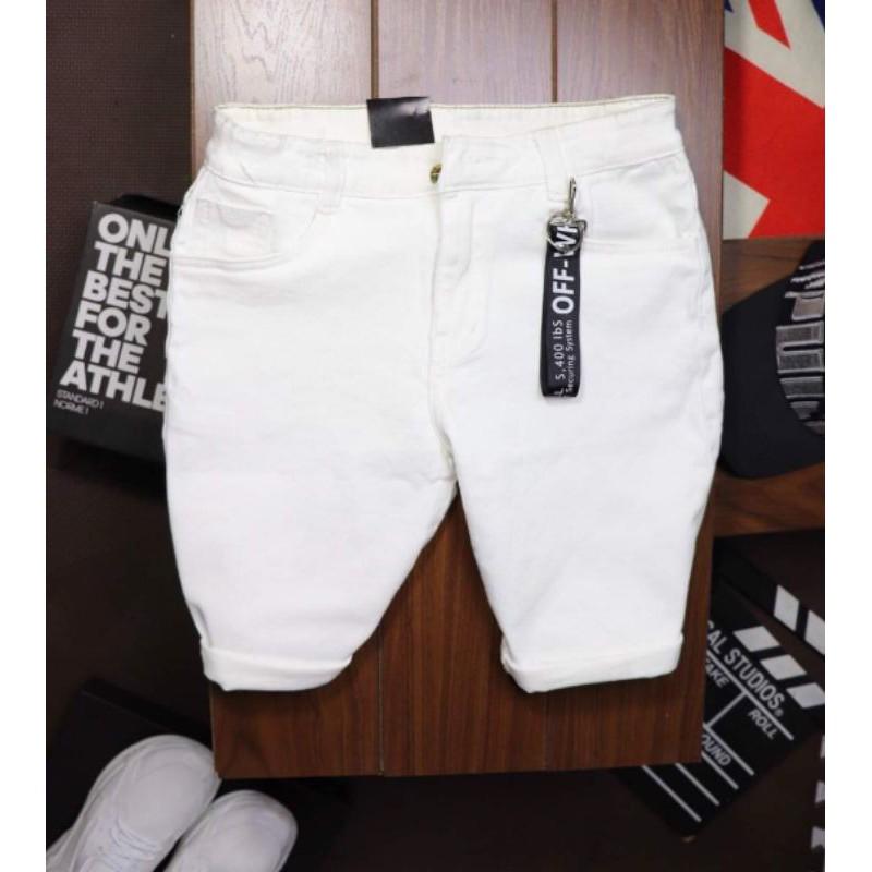 Quần short jeans nam cao cấp trơn