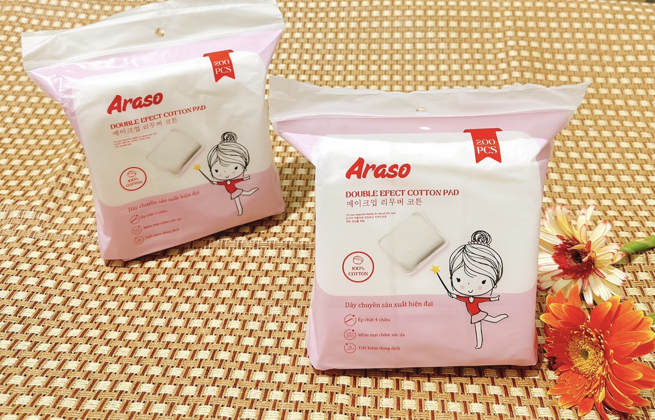 Combo 3 Bông tẩy trang Araso 200M