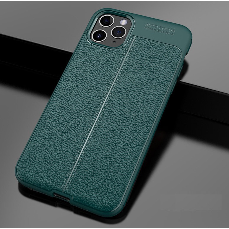 Ốp lưng dành cho iPhone 12/ 12 Pro/ 12 Pro Max silicon giả da chính hãng Auto Focus