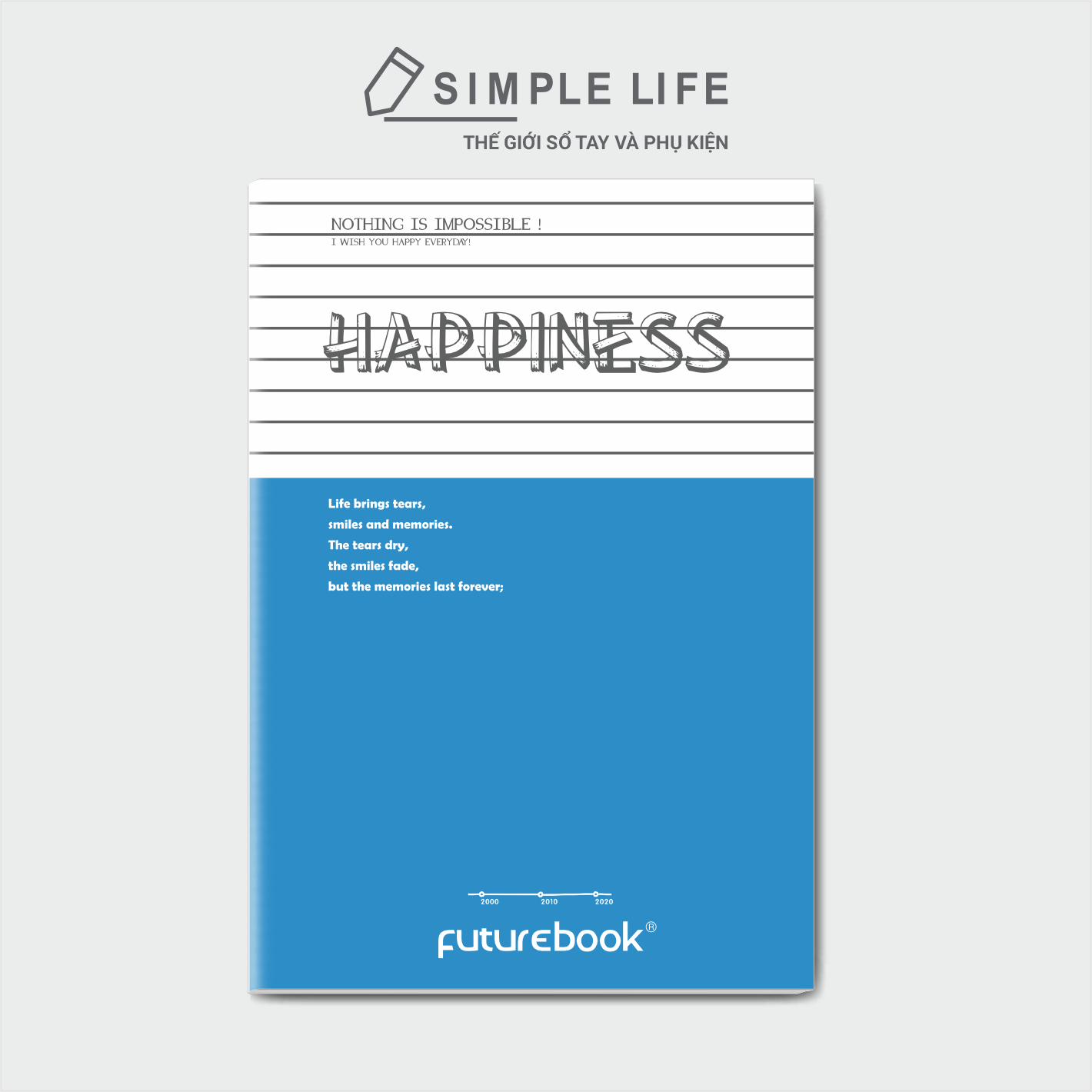 Tập Sinh Viên - Vở Kẽ Ngang B5 Happiness - 80Tr_120Tr_200Tr Mã SP DK-SV1513