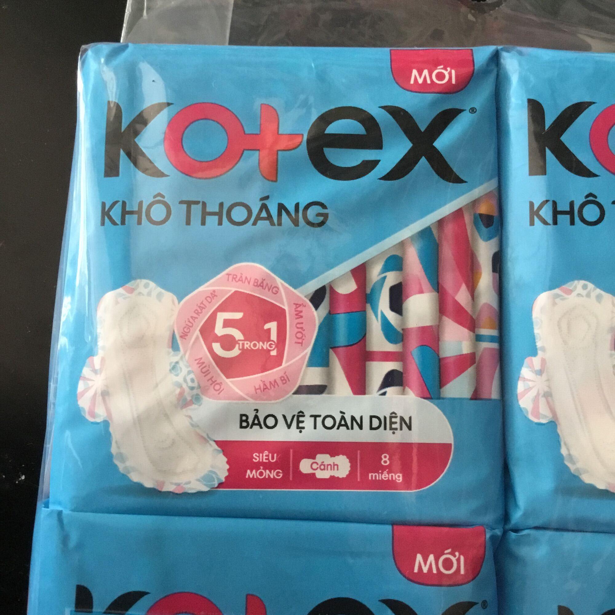 1 Gói Băng Vệ Sinh Kotex Khô Thoáng Siêu Mỏng Cánh 23cm - Mỗi Gói 8 Miếng- [Shop Còn Có Gói 20 Miếng]- HSD luôn mới