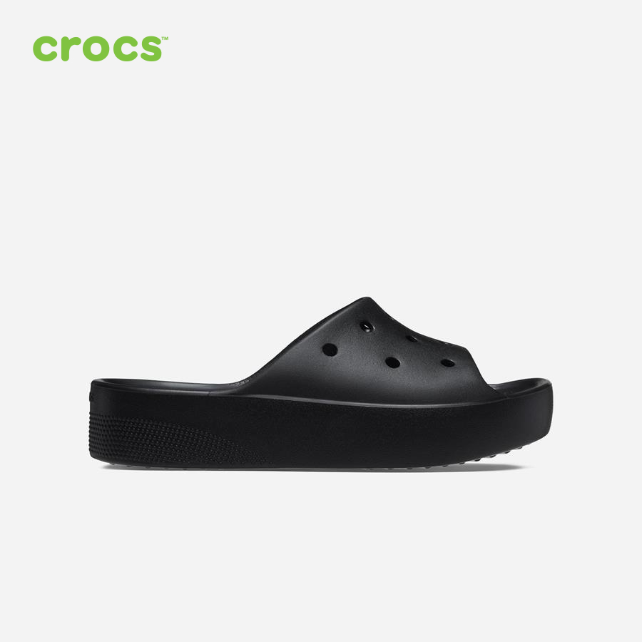 Dép quai ngang nữ Crocs Classic Platform - 208180-001