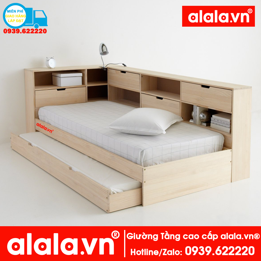 Giường tầng ALALA110 cao cấp - Thương hiệu alala.vn ( trên 1m2, dưới 1m)