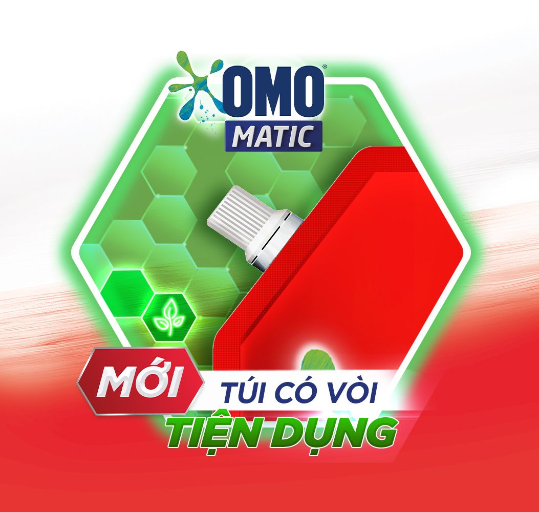 Túi Nước Giặt Omo Matic Cho Máy Giặt Cửa Trước Bền Đẹp Bền Màu Sau 100 Lần Giặt 2.8Kg