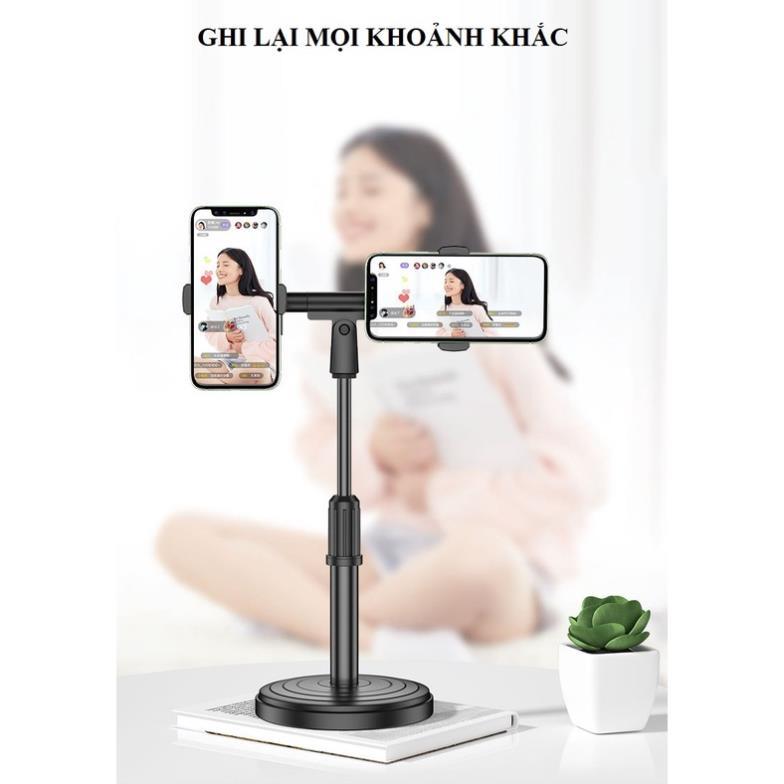 Giá Đỡ Điện Thoại DC01 Livestream Xem Video Xoay 360 Độ