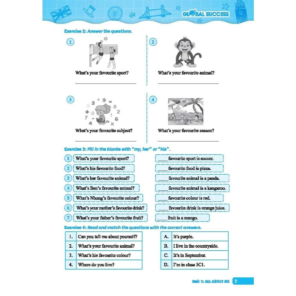 Sách - Global success Bài tập cuối tuần Tiếng Anh lớp 5 tập 1 ( Có đáp án )