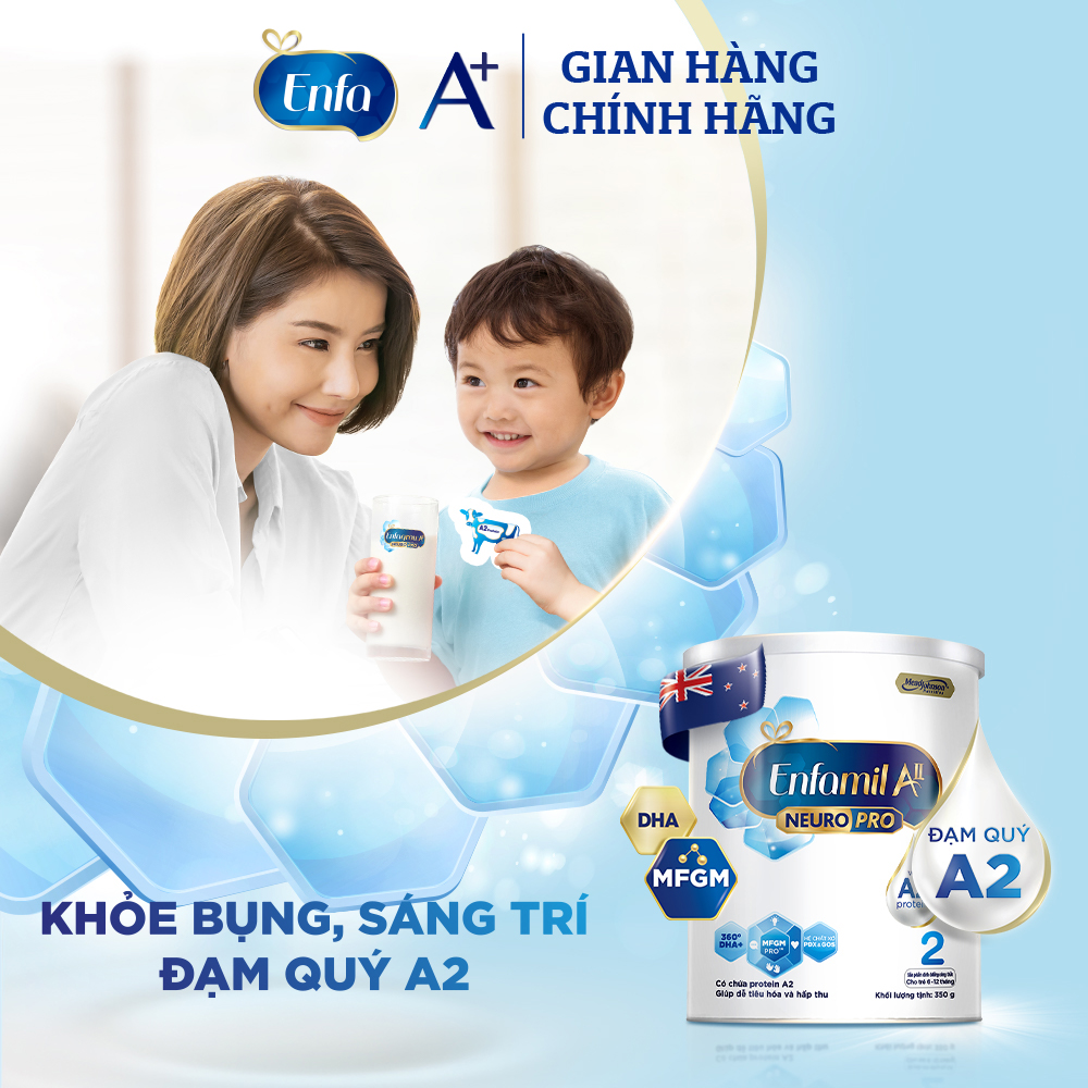 Sữa bột Enfamil A2 Neuropro 2 cho trẻ từ 6 - 12 tháng tuổi – 350g