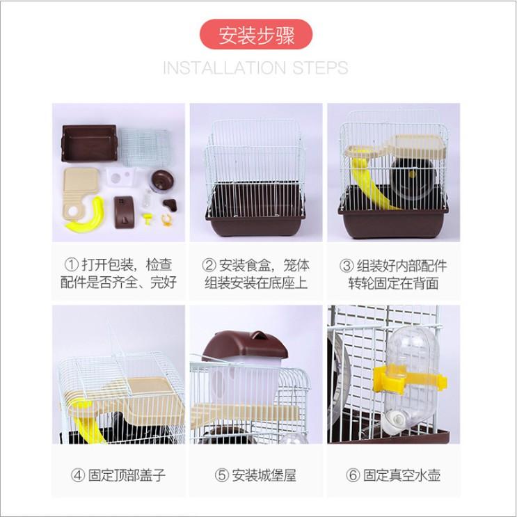 Lồng hamster hoàng tử size trung 27 x 21 x 30cm