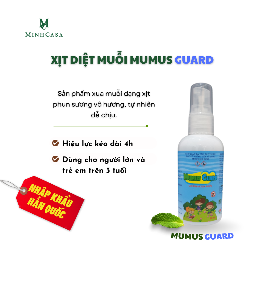 Chai xịt xua muỗi Mumus Guard