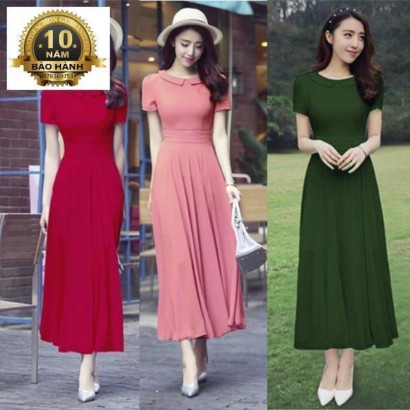 SALE - Đầm maxi voan cổ sen Misa Fashion MS289