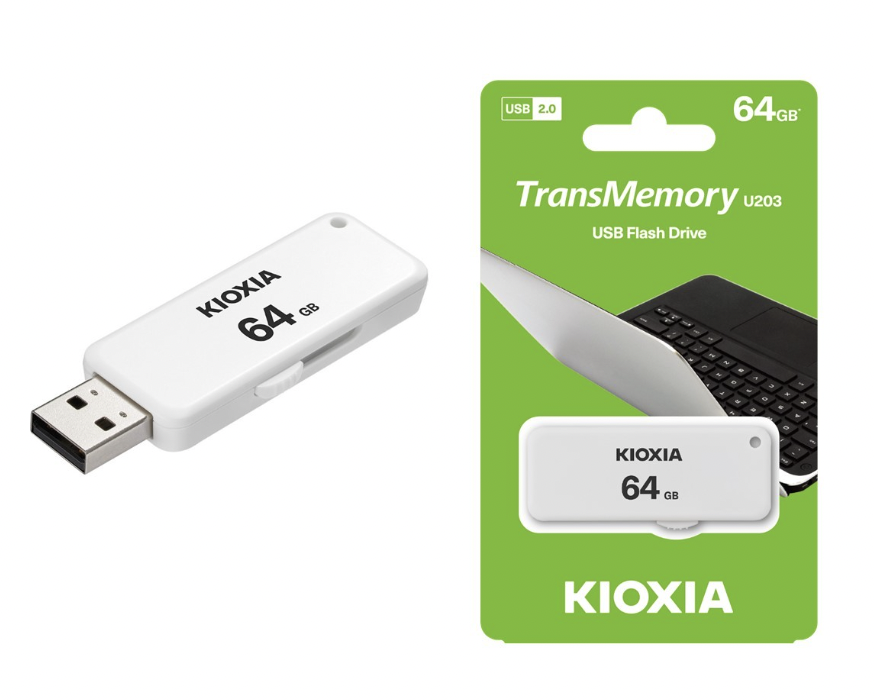 USB 2.0 Flash Drive Kioxia TransMemory U202 - 32GB / 64GB / 128GB , Bảo hành 5 năm - Hàng chính hãng