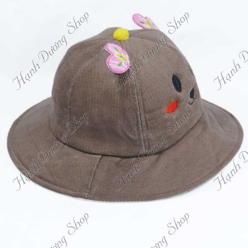 Mũ tai bèo bucket cho bé gái 2 - 3 tuổi, kiểu dáng dễ thương, ngộ nghĩnh, chất vải mềm mại - Hạnh Dương