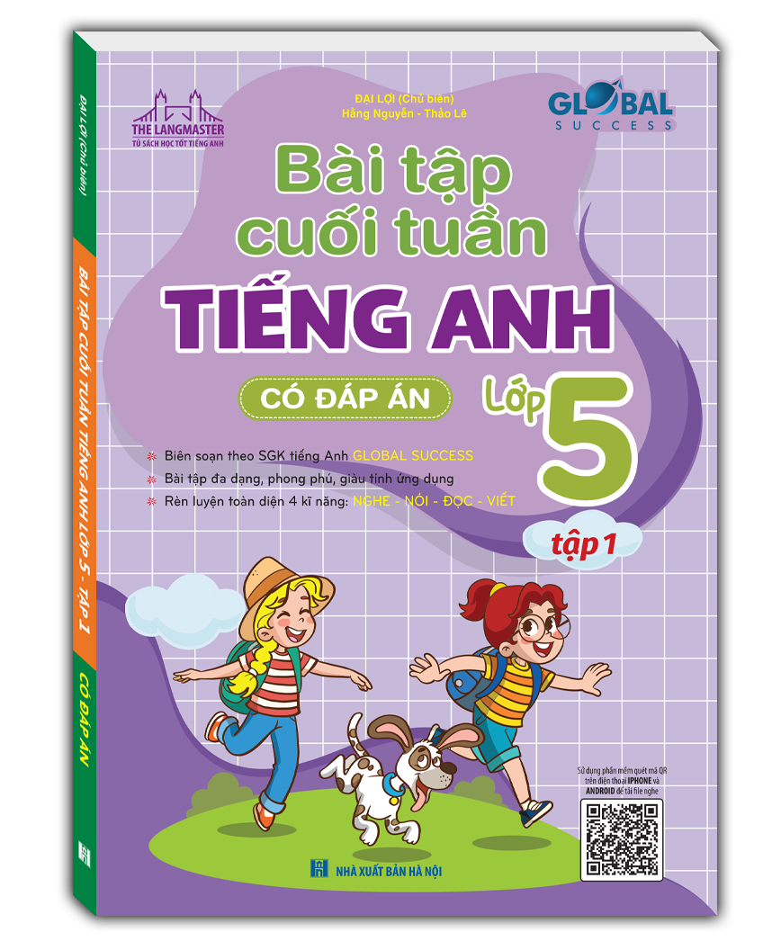 Sách - Global Success - Bài Tập Cuối Tuần Tiếng Anh Lớp 5 - Tập 1 (Có Đáp Án)