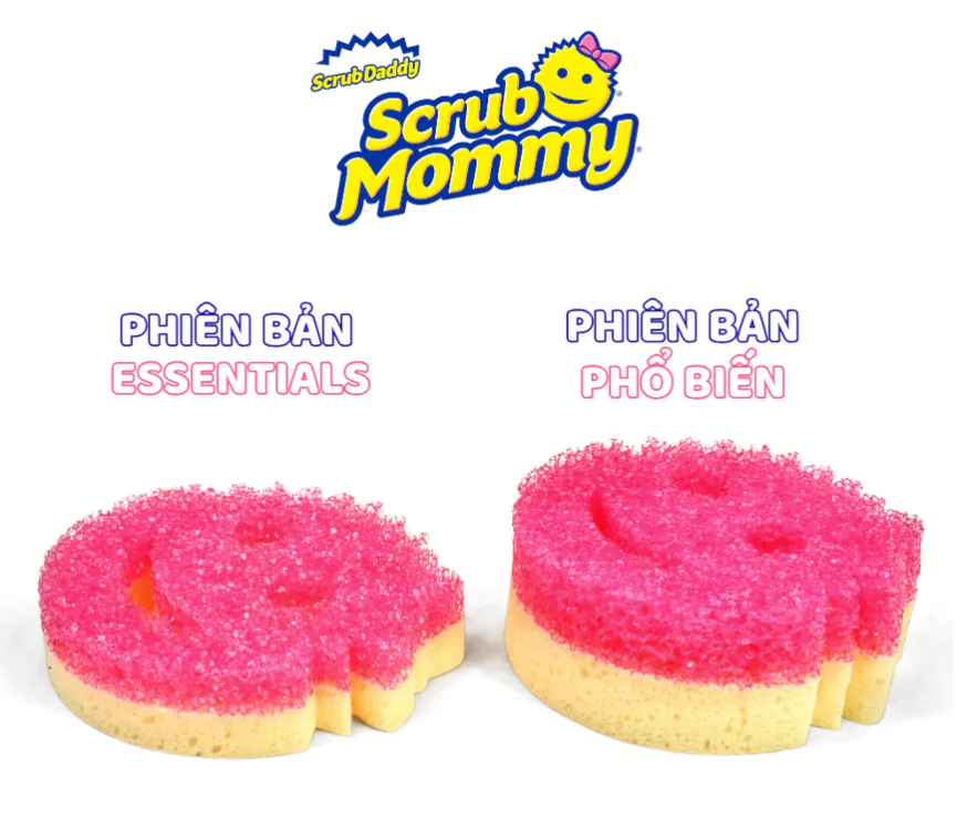 [Phiên Bản Essentials] Miếng rửa chén bọt biển Scrub Mommy mỏng hơn