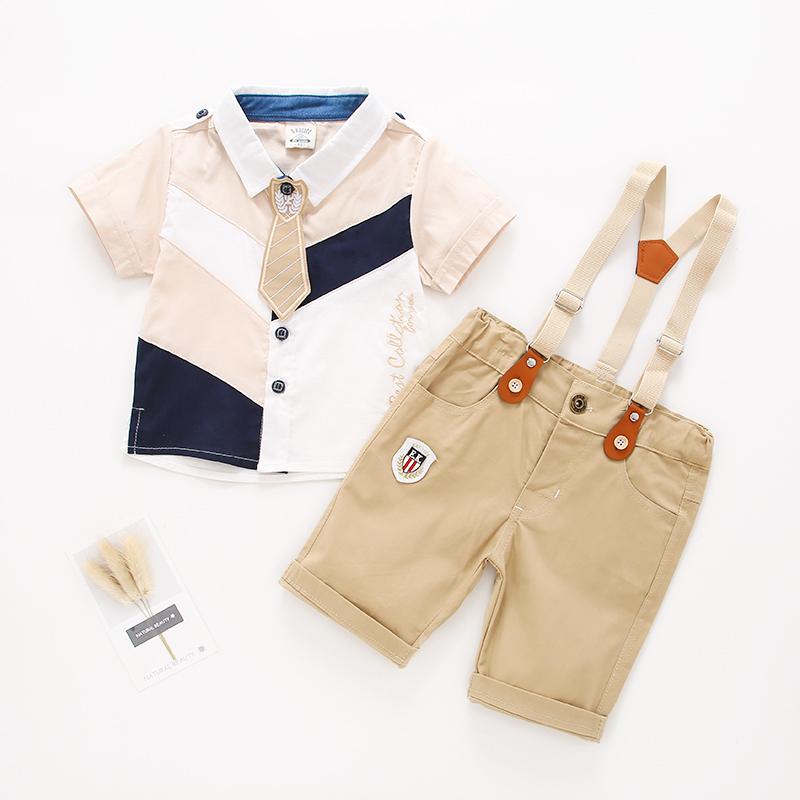 Thiết Kế Mới Nhất Cho Bé Bé Trai Quý Ông Quần Áo Bộ Treo Áo Tay Và Quần Mùa Hè Quần Áo Tiệc Cưới Trang Phục Thường Nhật Chính Thức Quần Áo